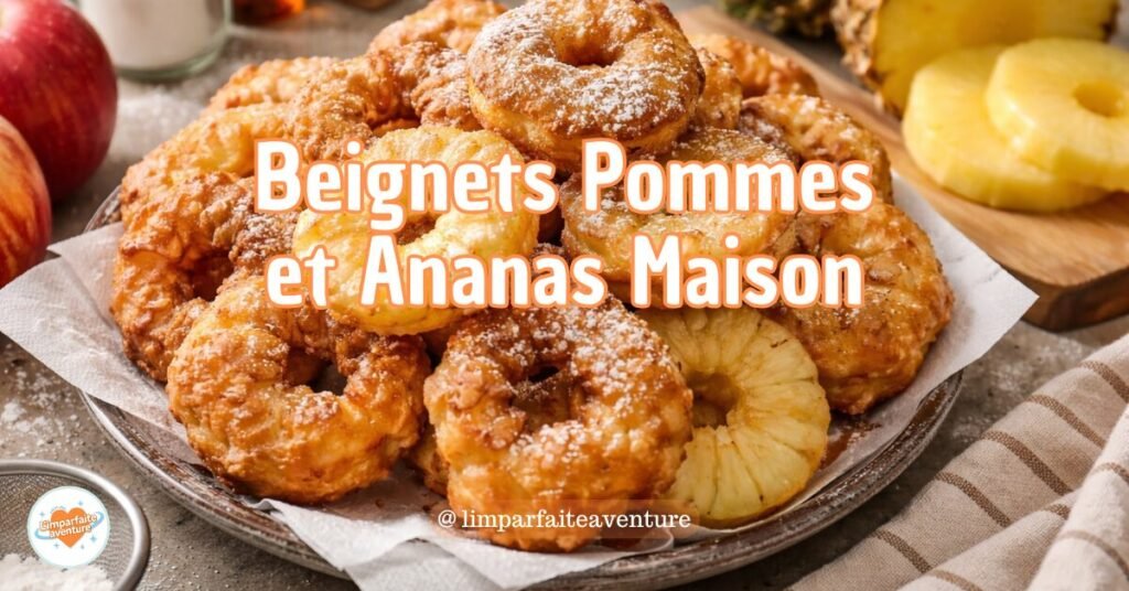Beignets maison aux pommes et à l’ananas croustillants